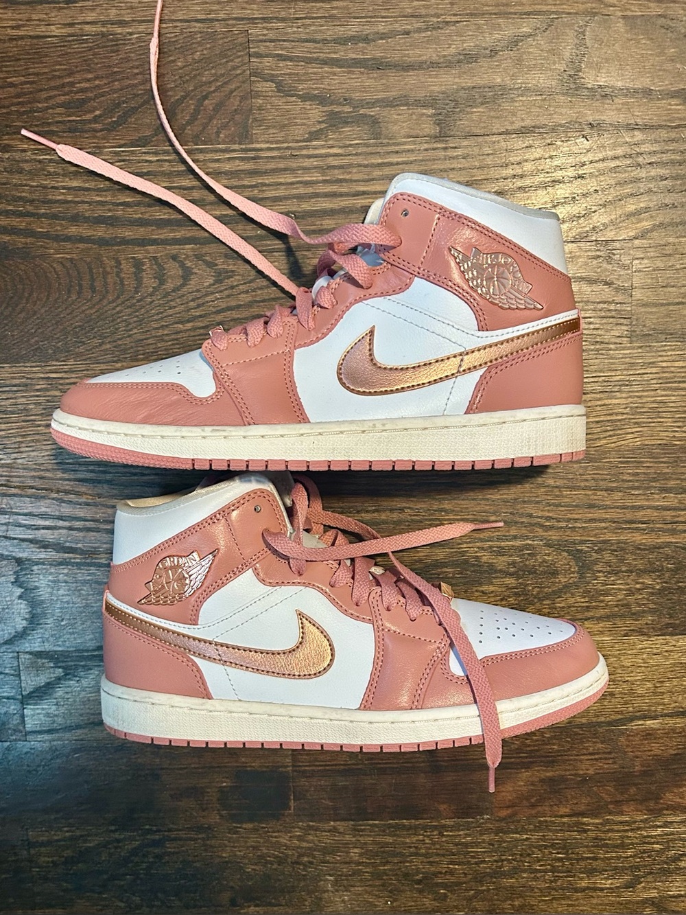 Rose Gold Jordans - Picture 2 of 4